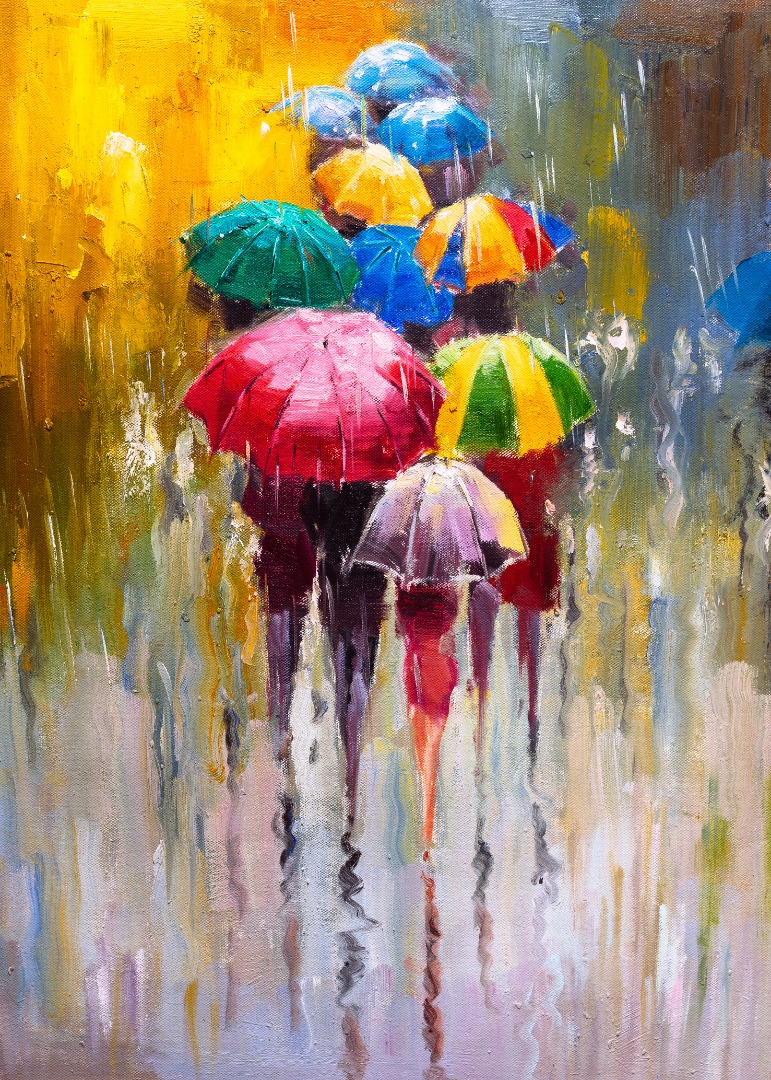 چترهای رنگی