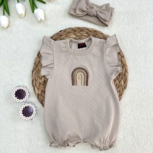 رامپر دخترانه رنگین کمان 3 تا 24 ماه کد 11614