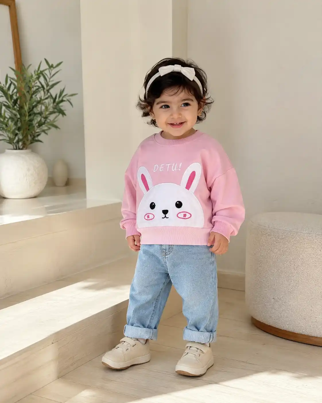 بلوز دورس دخترانه خرگوش 6 ماه تا 2 سال کد 12101