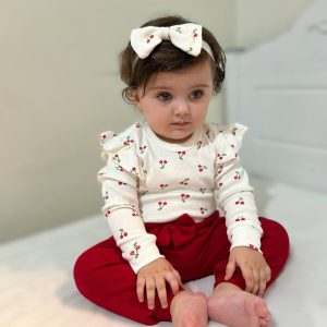 بادی زیردکمه و شلوار و هدبند یلدایی