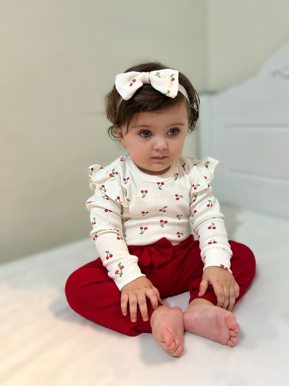 بادی زیردکمه و شلوار و هدبند یلدایی
