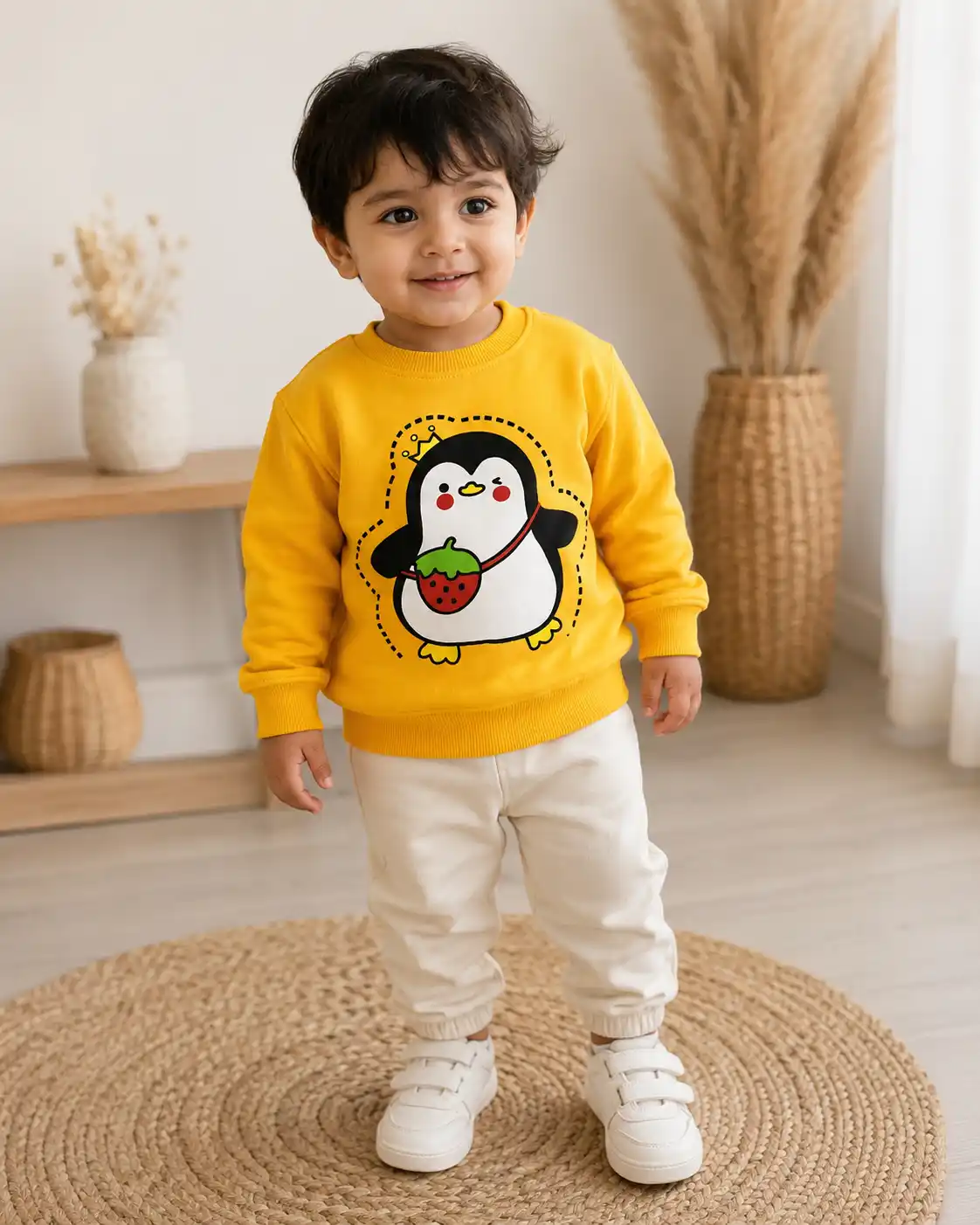 بلوز دورس بچگانه دخترانه و پسرانه پنگوئن 1 تا 3 سال کد 12102