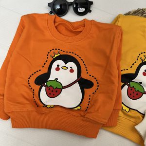 بلوز دورس بچگانه دخترانه و پسرانه پنگوئن 1 تا 3 سال کد 12102