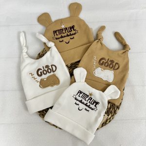 کلاه بچگانه گلدوزی نوزادی تا 12 ماه کد 12501