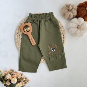 شلوار بچگانه کتان پنبه 6 ماه تا 3 سال کد 11802