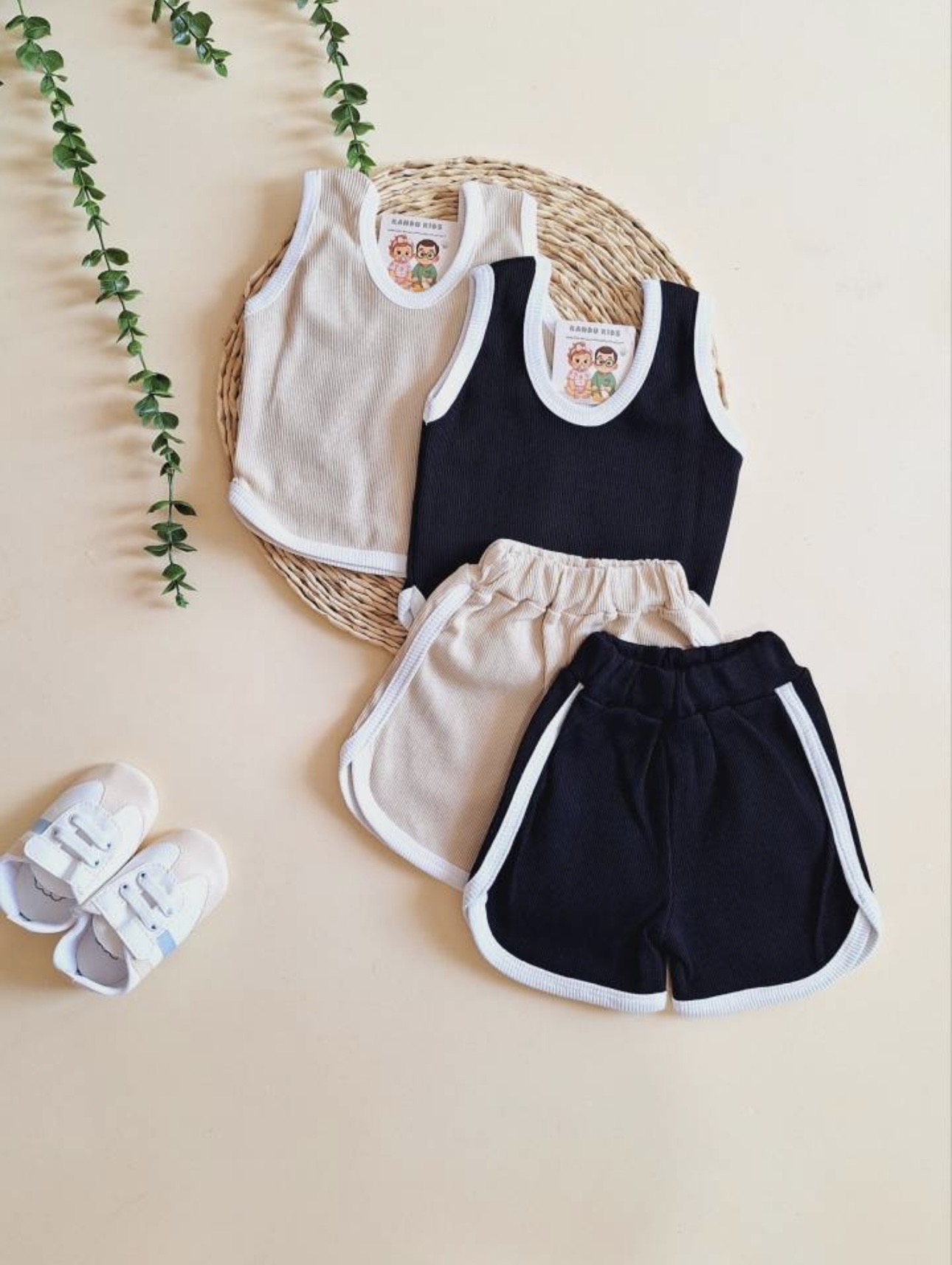 تاپ شلوارک بچگانه 6 ماه تا 2 سال کد 11306