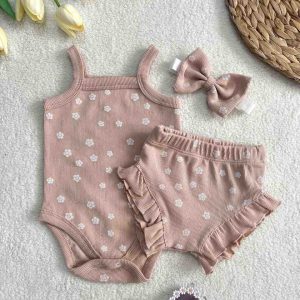 بادی شورت هدبند دخترانه 3 تا 24 ماه کد 11312