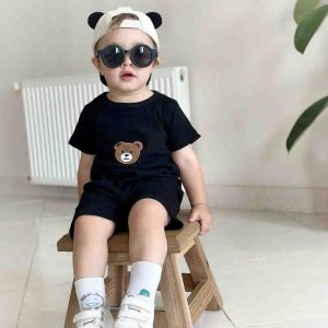 رامپر پسرانه خرس تدی 3 تا 24 ماه کد 11602