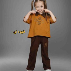 تیشرت و شلوار دخترانه 2 تا 5 سال کد 12801