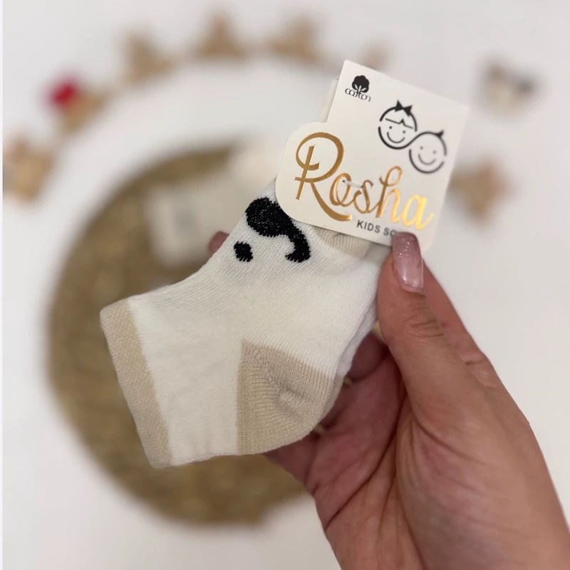 جوراب نیم ساق بچگانه طرح دار کد 12515