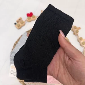 جوراب بچگانه ساق بلند ساده کد 12508