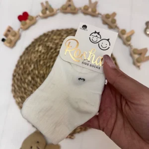 جوراب نیم ساق ساده بچگانه کد 12509