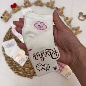 جوراب نیم ساق بچگانه طرح دار کد 12514