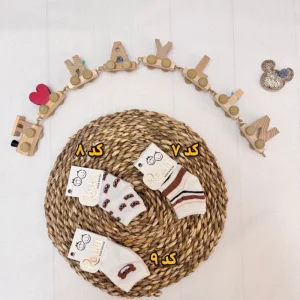 جوراب نیم ساق بچگانه طرح دار کد 12515