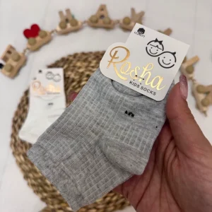 جوراب نیم ساق ساده بچگانه کد 12509