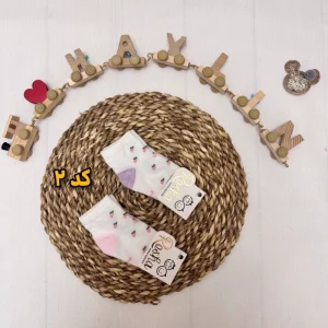 جوراب نیم ساق بچگانه طرح دار کد 12514