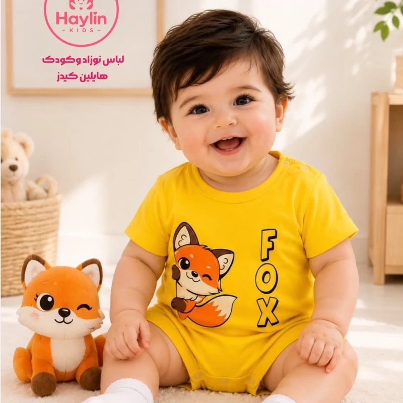 رامپر بچه گانه حیوانات نوزادی تا 36 ماه کد 11612