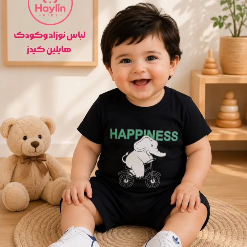 تیشرت شلوارک بچه گانه 1 تا 4 سال کد 11422