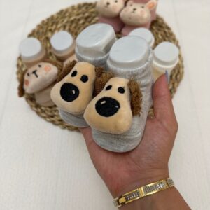 جوراب پاپوش عروسکی نوزادی تا یکسال کد 12520