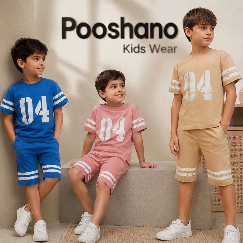 تیشرت شلوارک اسپرت 2 تا 5 سال کد 11428