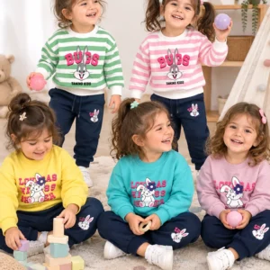 بلیز شلوار دخترانه بانی 1 تا 4 سال کد 12023