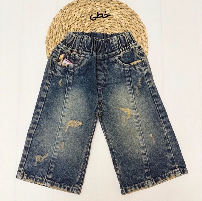 شلوار لی بگ بچه گانه 1 تا 7 سال کد 11817