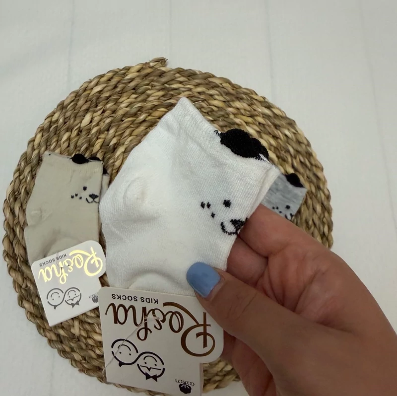 جوراب بچه گانه گوش دار 1 تا 2 سال کد 12521