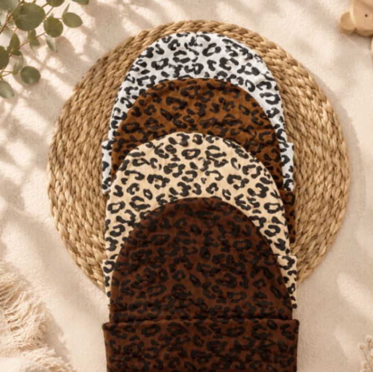 کلاه بچه گانه پلنگی 3 ماه تا 3 سال کد 12525